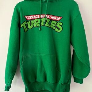 Y2K Vintage Teenage Mutant Ninja Turtles Green Hoodie Size Medium